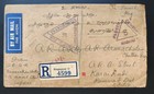 Singapore 1905 Registered Cover To India Censored  Scarce