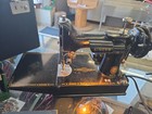 1956 Singer Featherweight 221 Sewing Machine W case Buttonholer Book