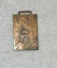 Vintage 1926 Wwi Bronze Pocket Watch Fob  World War Memorial Woburn Mass  1926