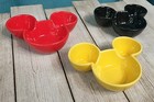 Set Of 3 Cute Mini Disney Le Creuset Japan Mickey Mouse Face Dip appetizer Bowls
