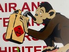 Very Vintage Rare Banksy Original Spray Stencil  Street Sign Painting 2015