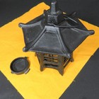 Japanese Nambu Cast Iron Hanging Lantern Hexagonal Shape Vintage Tsuridoro Jp
