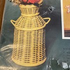 New Vintage Rogers Easy Weave Milk Can  Kit Wicker Look  3555