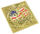 America 250th Anniversary Antique Gold 3-d Pin  2 - Limited 2 026 - 1 5 