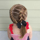 Large Big 5 Inch Hair Bows For Girls Thick Ribbon Boutique Alligator Clips Hair