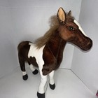 Fiesta Huge Realistic Standing Brown Plush Stuffed Horse Beautiful Approx  23   