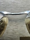 Vtg M c Usa Cat Eye Glasses Frame Only 1 10 12k Gf Engraved Silver Aluminum46-20