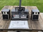 Vtg Sony Cfs-w360 Fm am Stereo Dual Cassette Boombox Detachable Speakers Works
