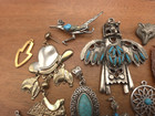 Vintage-now 15 Pcs Southwestern Native American Style Craft Jewelry Making Lot 7