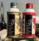 Vintage 1960 Gold   Red Spray On  Paint Can Belmont Chicago Original Paper Label