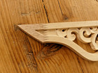 10 Wood Carved Corner Onlay  Crown Moulding Molding Wall Trim  rough Edges 