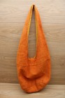 Flying High Foot Path Trading Co Patchwork Shoulder Bag Orange Boho Nepal Cotton