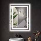28   x20  Led Light Bathroom Wall Vanity Mirror Anti-fog Dimmable Rectangle Mirror