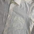 Vintage 70s Challenger Dress Shirt Mens 15 5 White Short Sleeve Single Needle