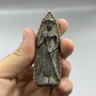 Unique Ancient Roman Bronze Warrior Carved Rare Pendant