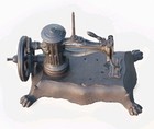 Rare Antique Cast Iron Shaw   Clark    monitor    Hand Crank Sewing Machine  C1860