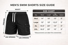 Men Swim Shorts 3 Pockets Swimming Trunks Cargo Beach Suit Board Wear New Colors