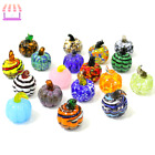 Custom Murano Glass Pumpkin Miniature Figurine Craft Ornaments Colorful Cute 