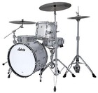 Ludwig Classic Maple Silver Sparkle Fab 14x22_9x13_16x16 3pc Drums Shells Dealer