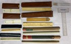 Vintage Slide Rule   Drafting Ruler Lot K e Post Makepeace Leather Cases Mixed