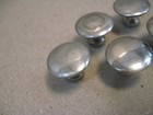 Vtg Victor Victrola Vv Xi A Upright Phonograph Parts Set Of 5 Nickel Knobs 3 4 