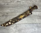 Vintage Rare Ceremonial Tramontina Brasil Machete W  Snake Skin Sheath 20    Blade