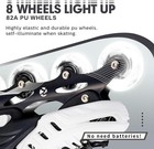 Patines En L  nea Ajustables Para Exteriores Con Ruedas Totalmente Iluminadas New