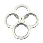 Hub Centric Rings  54 1mm Id To 73 1mm Od  Silver Aluminum  Pack Of 4  