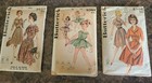 Lot Of 3 Vintage  Butterick 1950 s Sewing Patterns Assorted Sizes