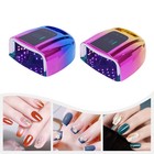 Rechargeable 96w Led Uv Nail Polish Dryer Lamp Gel Curing Light Spa Timer Kit