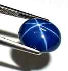 Natural Blue Star Sapphire 10 00 Ct Certified Oval Cabochon Loose Gemstone A 