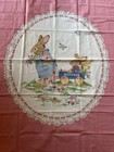 Vtg Beatrix Potter Peter Rabbit Wagon Express Fabric Panel 43   x 35 25   