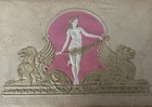 Art Deco Sphinx Jewelry Box Egyptian Revival Figural Trinket Vintage  