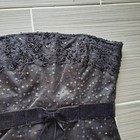 Vintage Hannah Women s Size 8 Black Sleeveless Dress Sequins Pleated Baby Doll M