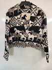 Vintage 1990s Women s Carolina Colours Button Up Jacket Horse Themed Size Large