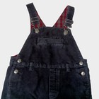Gymboree Overalls Size 3t Toddler Black Red Plaid Pants Snap Cotton Vintage