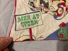 True Vintage Rare 1950s Designer Tom Lamb Handkerchief  men At Work 
