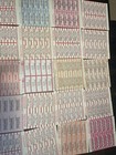 Large Lot Of 250 Original Jukebox Record Title Strips - 25 Sheets Of 10  440