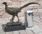 Impressive Large 12 5  Vintage Austrian Cold Painted Bronze Pheasant Bird Vienna