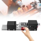 Mini Wood Lathe Motorized Lathe Machine Tool Diy Woodworking Black 8000rpm