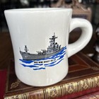 Uss New Jersey Bb62 Diner Coffee Mug Fire Power Of Freedom