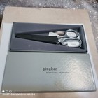 Vintage Gingher Dressmaker Chrome Scissors Original Box   Sheath