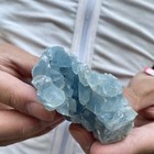 200g Natural Blue Celestite Geode Quartz Crystal Mineral Specimen Healing