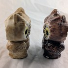 Vintage Ceramic Macram   Figurine Owls 