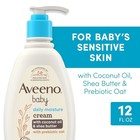 Aveeno Baby Daily Moisturizing Cream 12 Fl Oz Hypoallergenic Coconut Oil Lotion