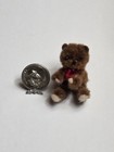 Vintage Artisan Dollhouse Miniature  Jointed Plush Teddy Bear