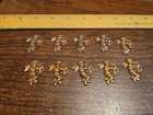 Lot Of 10 Cherub Harp Left France Vintage 60s Brass Stampings Findings Jewelry 