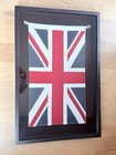 Framed Restoration Hardware Union Jack Flag     In Beautiful Shadow Box Frame 