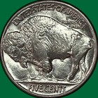 1937 Buffalo Nickel Brilliant Uncirculated Bu Coin  36471