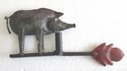 Antique Old Iorn Pig Weather Vane   Embossed Weathervane  